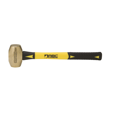 Abc Hammers 4 lb. Brass Hammer with 14" Fiberglass Handle ABC4BF